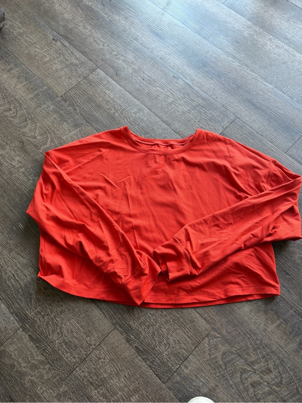 lululemon athletica Red Long-Sleeve Lightweight Tee